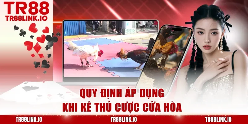 Quy định áp dụng khi kê thủ cược cửa hòa