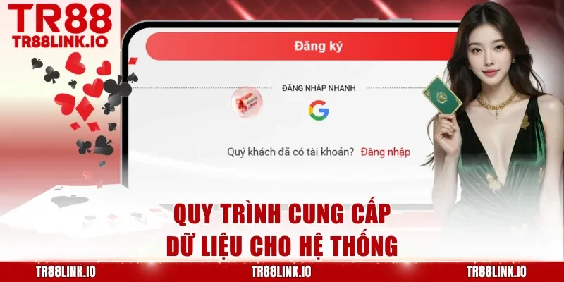 Quy trình cung cấp dữ liệu cho hệ thống