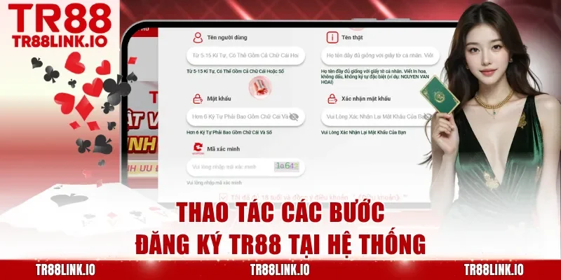 Thao tác các bước đăng ký TR88 tại hệ thống